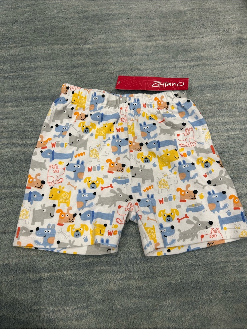 Zutano White Puppies Shorts NWT Dog Woof